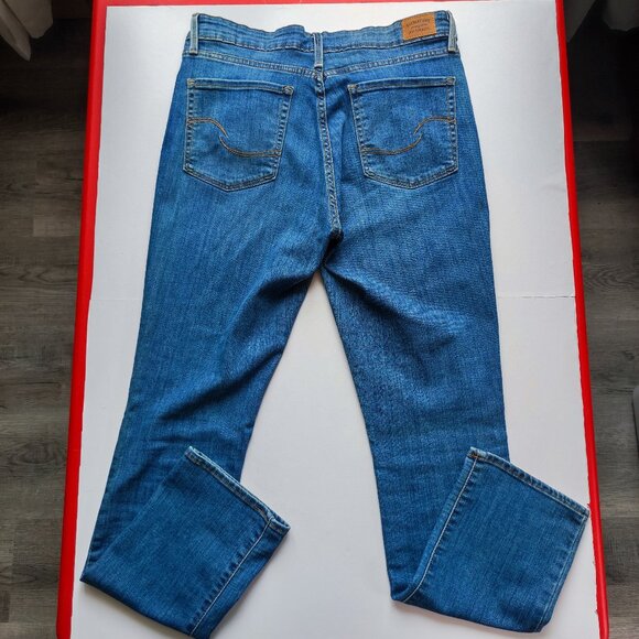 Signature by Levi Strauss jeans women's size W30L32 denim blue mid-rise straight - Picture 3 of 15